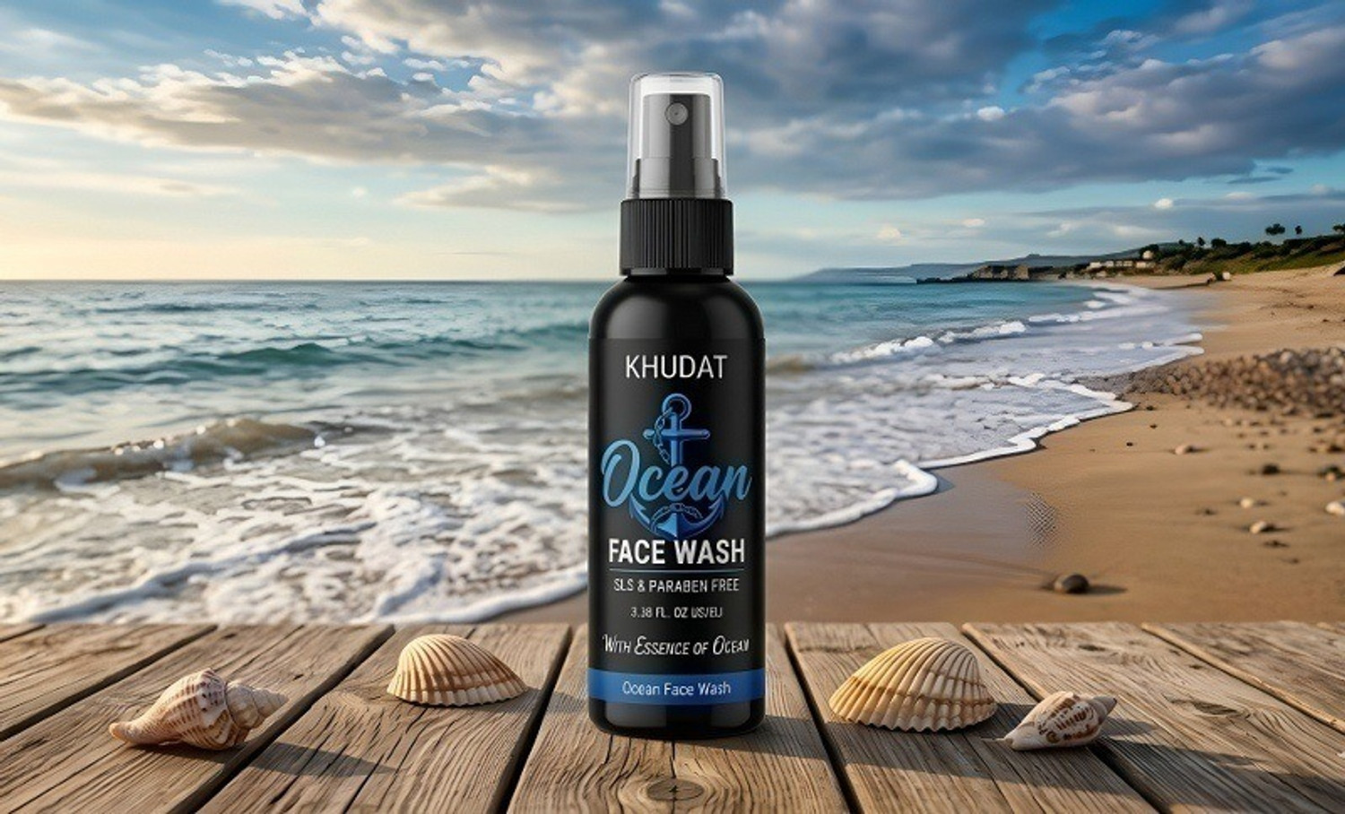 Image of kHUDAt Ocean Men for Fresh Skin Protection Face Wash