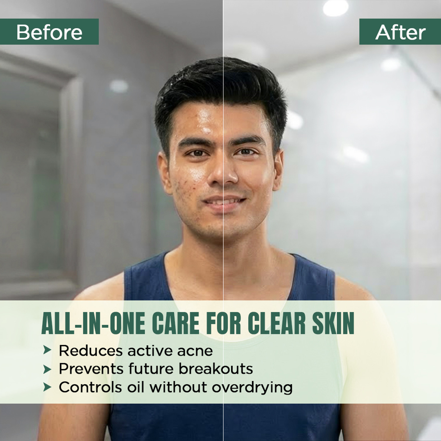 Image of THE MAN COMPANY Anti-Acne Facewash for Pimples & Blackheads Aloe Vera & Salicylic Acid Men's Face Wash