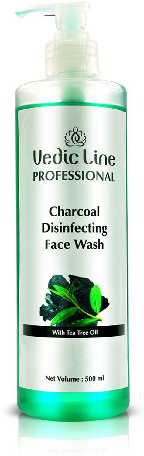 Image of Vedic Line Charcoal Disinfecting Reduce Acne & Impurities For Clear skin, Face Wash