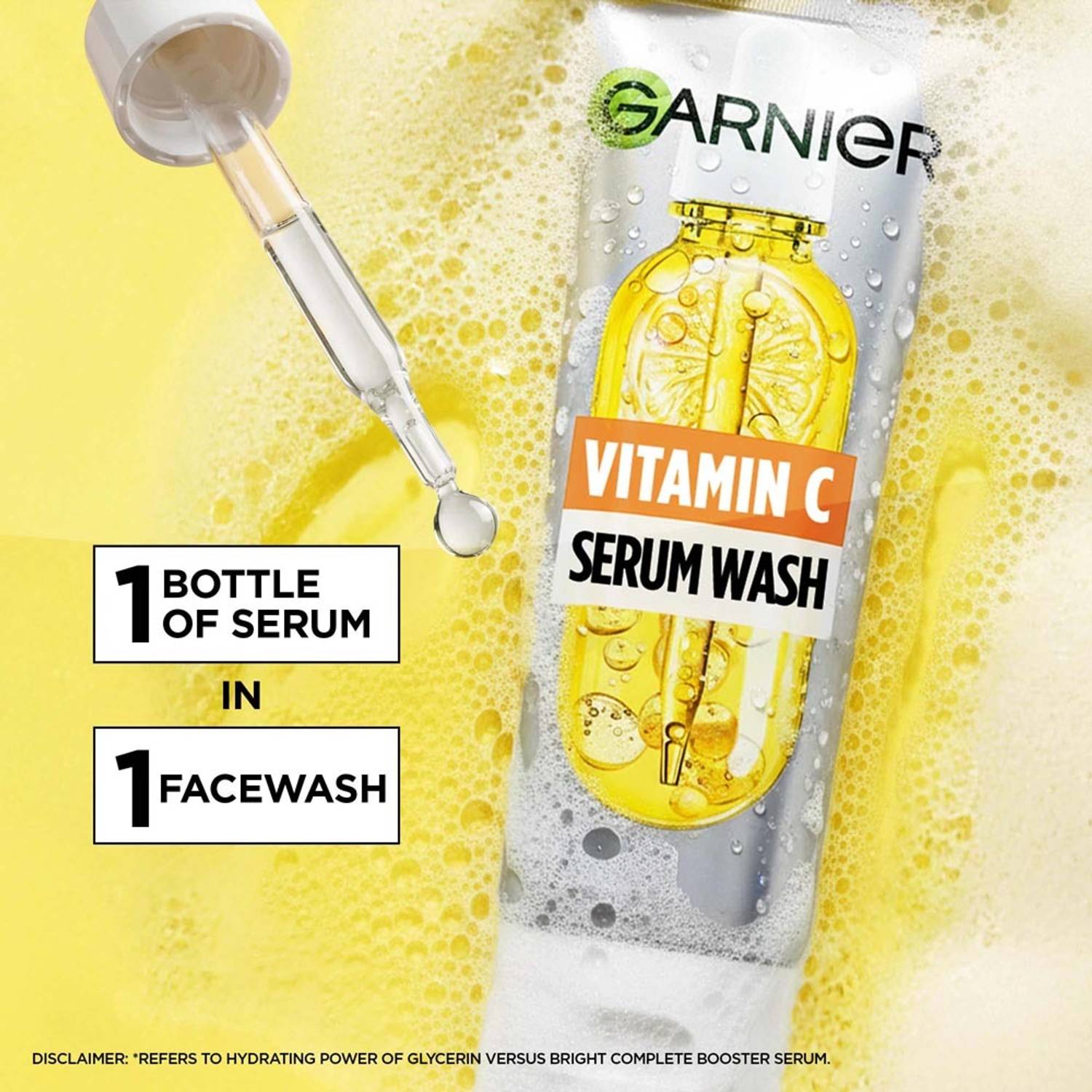 GARNIER 2-in-1 Vit C Serum Cleanser Face Wash - Image 4