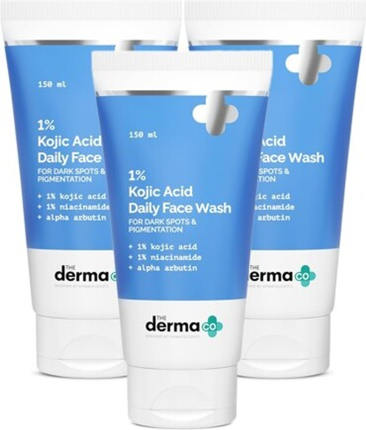 Image of The Derma Co 1% Kojic Acid with Niacinamide & Alpha Arbutin For Dark Spots, Blemishes & Pigmentation Face Wash