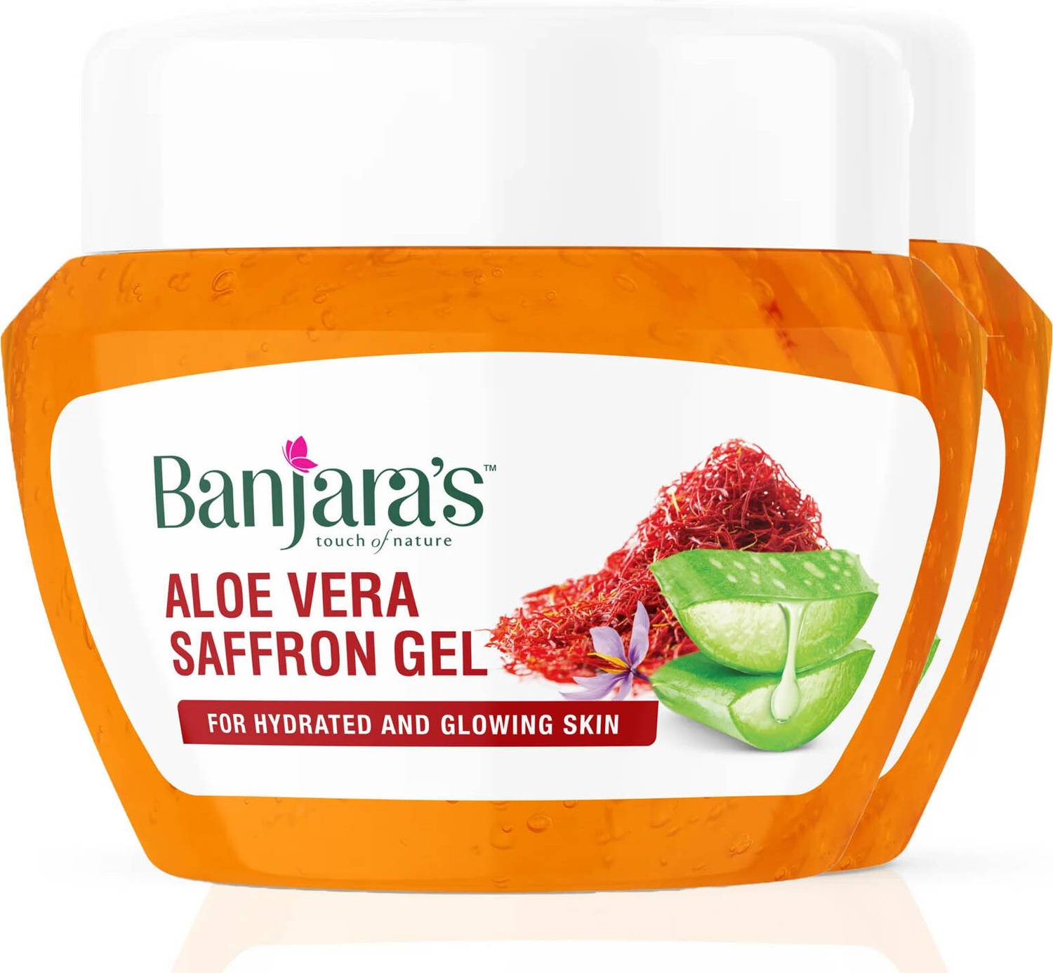 Banjaras Aloe Vera Saffron Gel Pack of 2 Face Wash