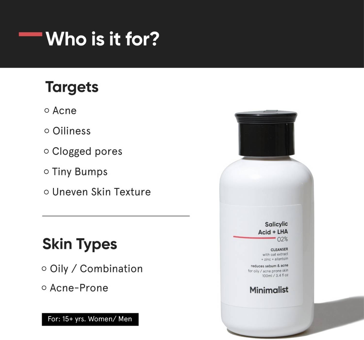 Minimalist 2% Salicylic Acid Face Wash 100ml - Image 2