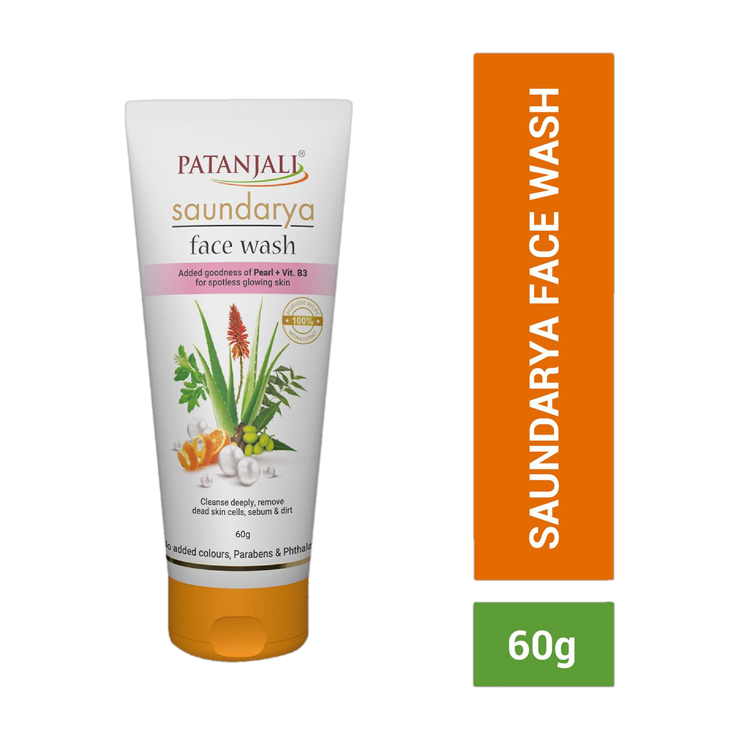 PATANJALI Saundrya , Deep Moisturizer, Remove Dead Skin Cells, Glowing Skin Face Wash