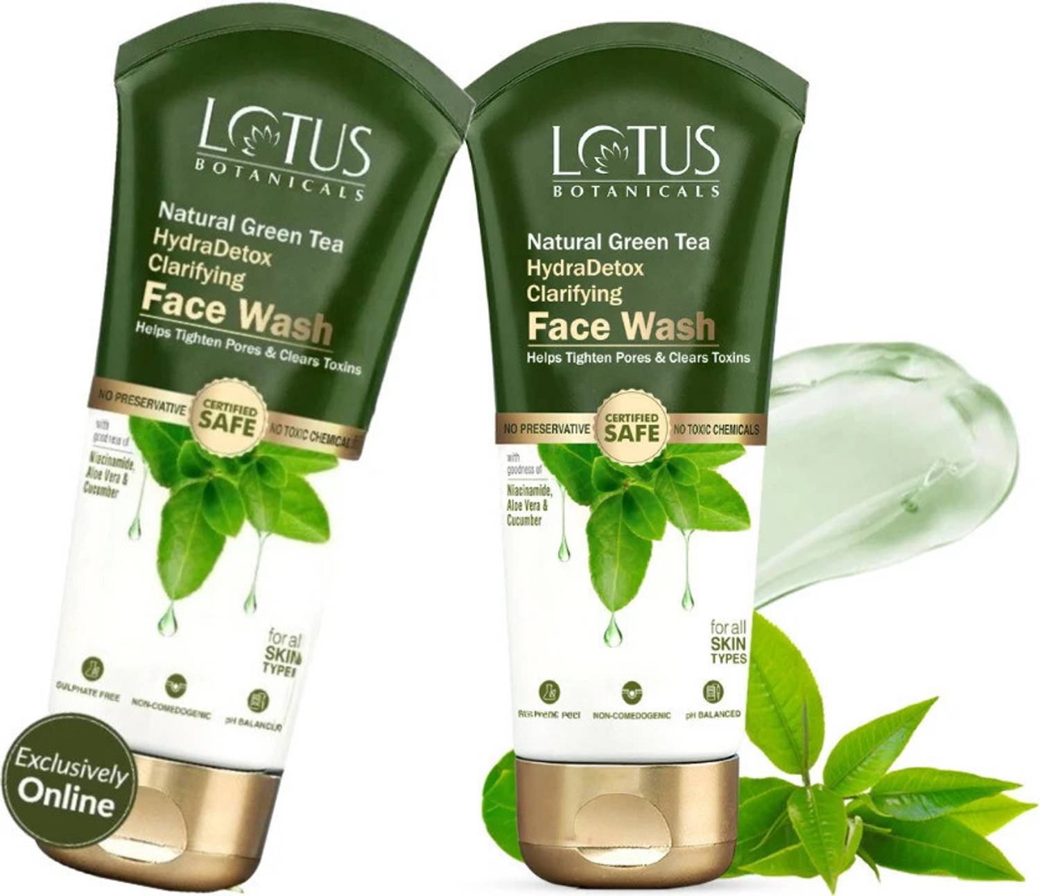 Lotus Botanicals Natural Green Tea HydraDetox Clarifying with Ni