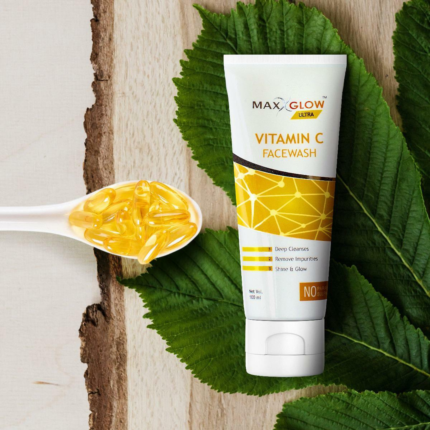 Image of Maxxglow vitamin c shine & glow Face Wash