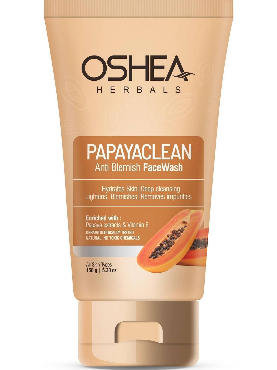 Oshea Herbals Papayaclean Facewash for Deep Cleansing & Anti-Blemish Care Face Wash