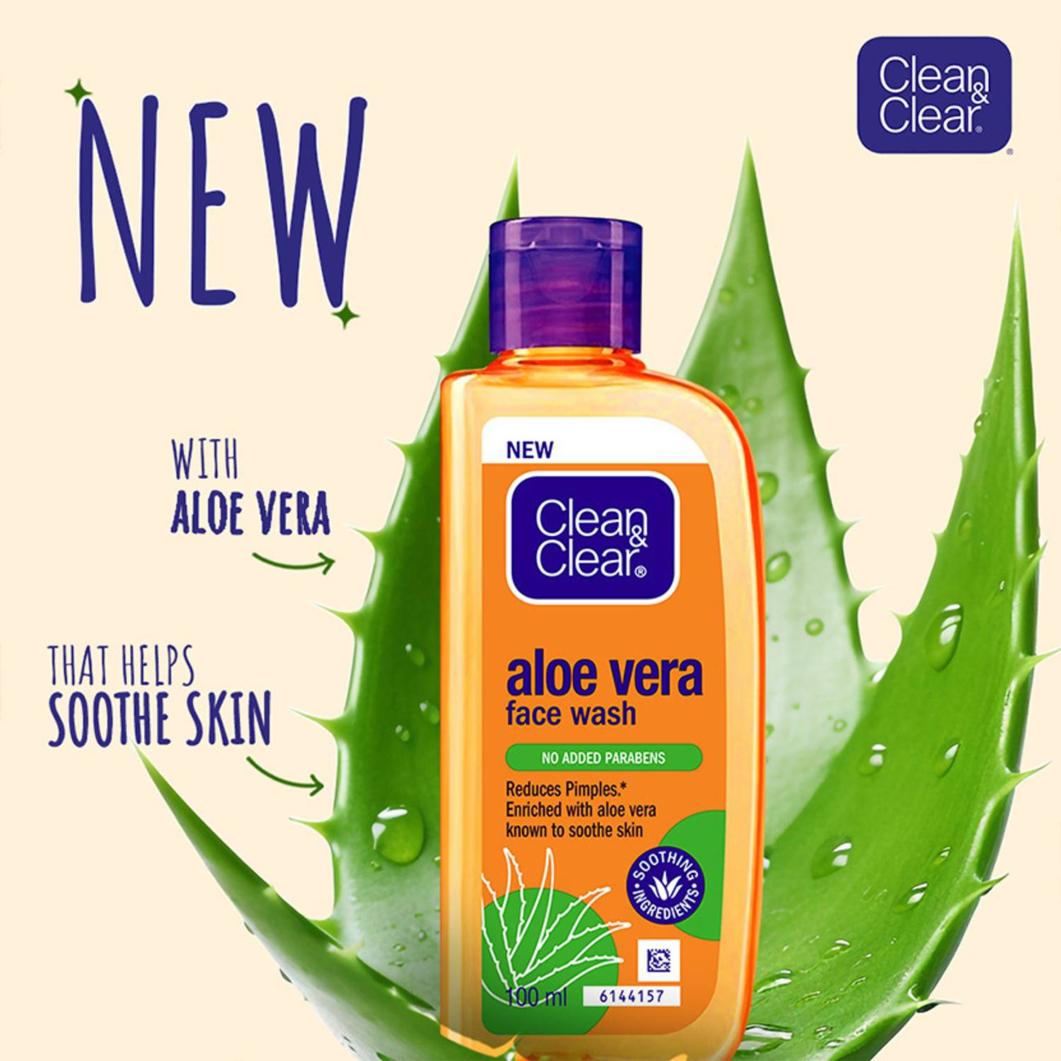Clean & Clear Aloe Vera Face Wash 100ml - Image 4