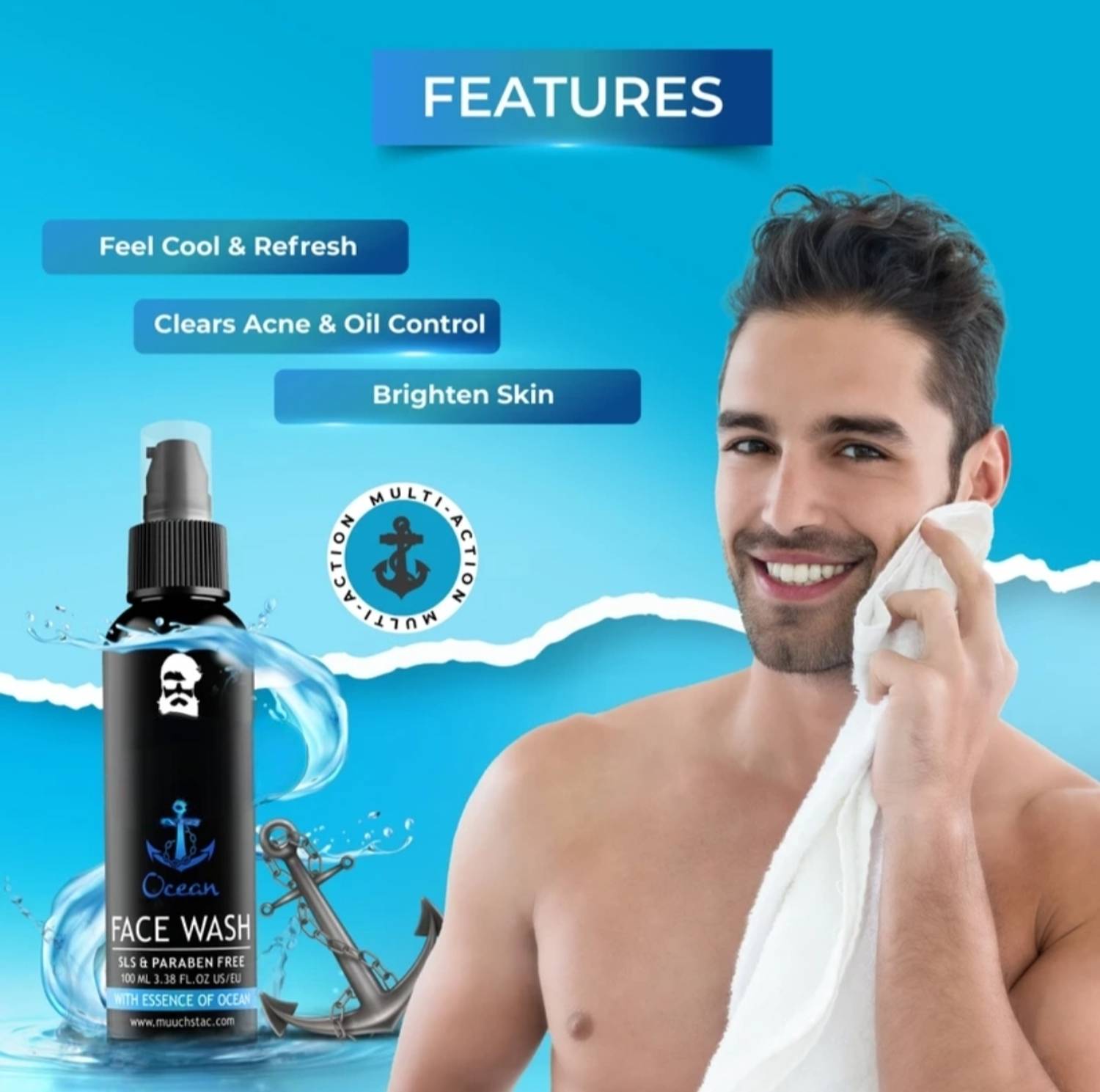shivinaluxe Ocean Pure Refresh Face Wash Pack of 2 - Image 5