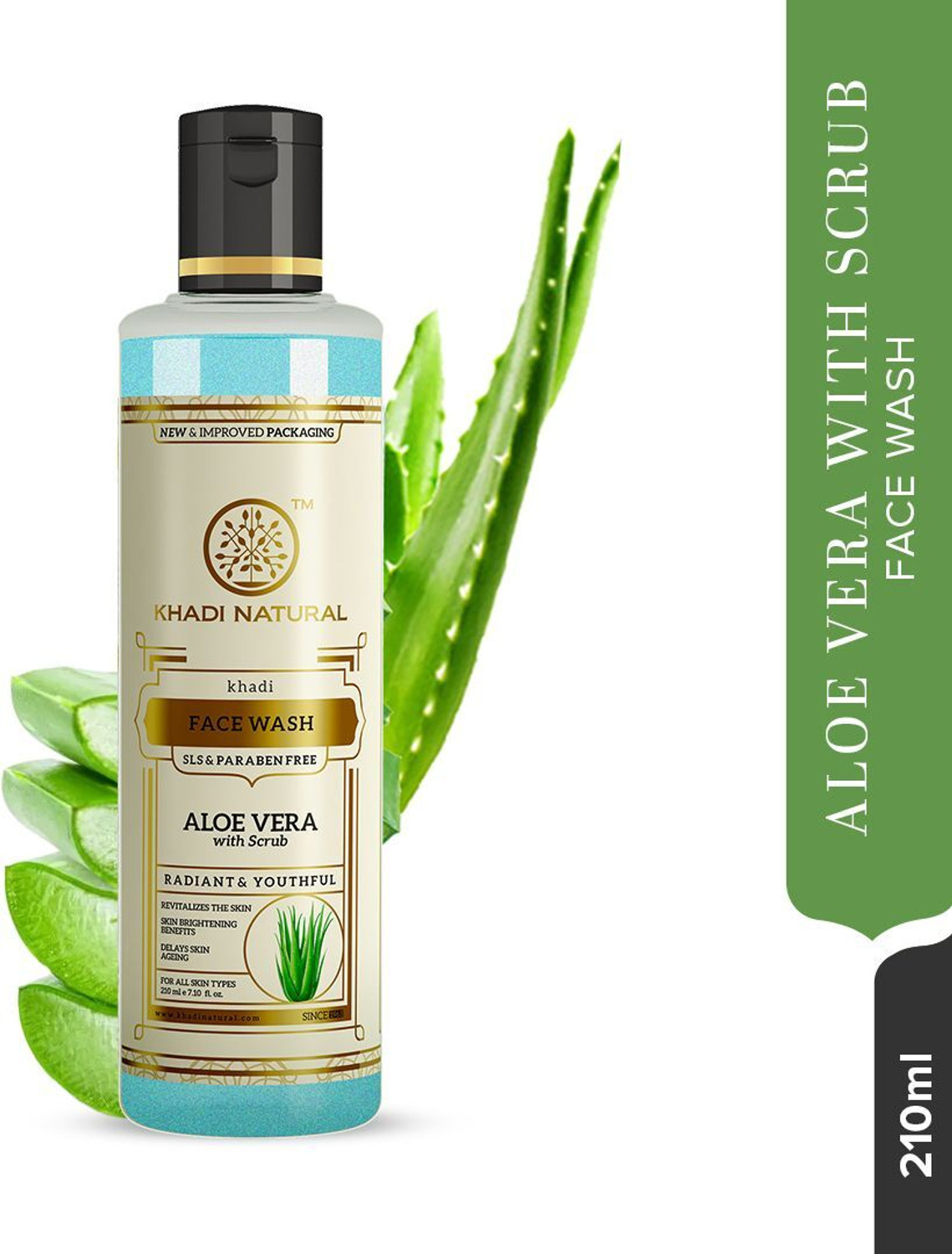 Image of KHADI NATURAL Aloe Vera for Fresh Hydrated Skin Care Face Wash