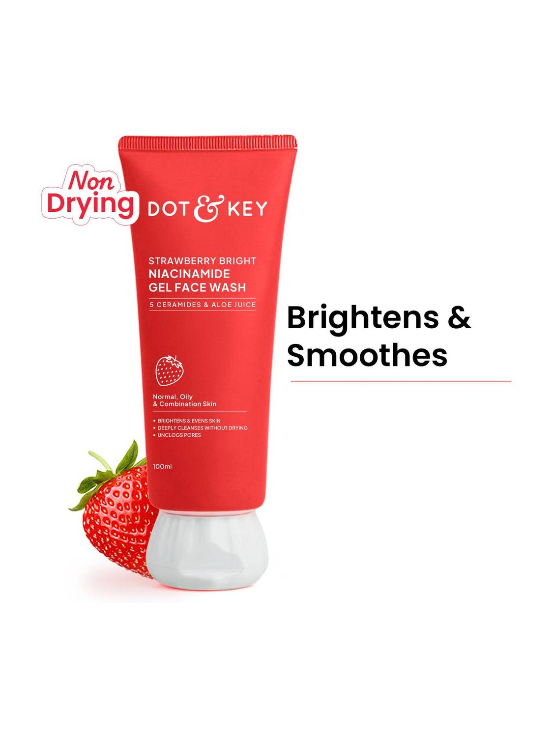 Dot & Key Strawberry Bright Niacinamide Gel  Face Wash