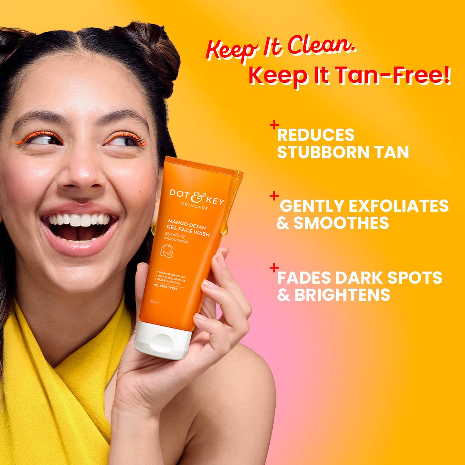 Dot & Key Mango Detan Gel Face Wash 100 ml - Image 3