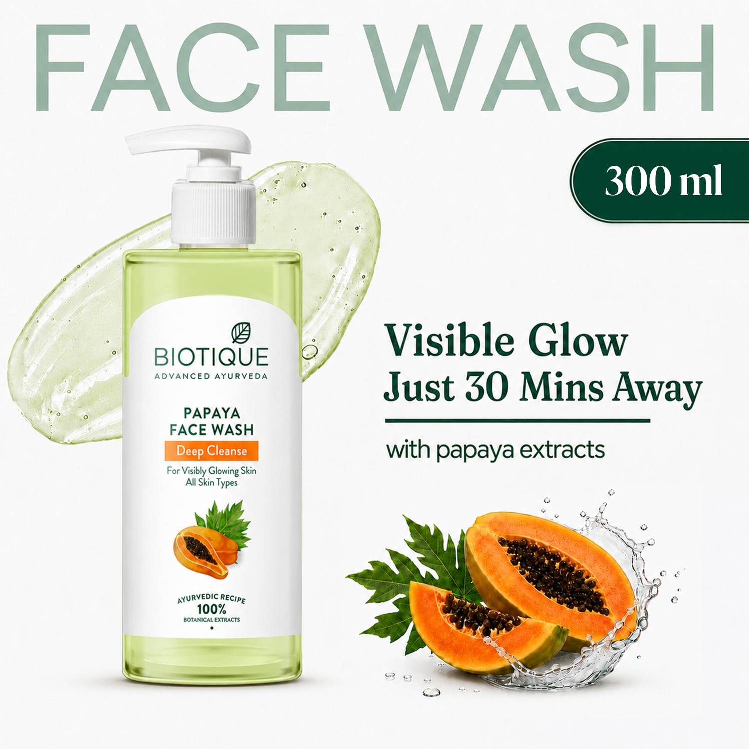 BIOTIQUE Papaya Deep Cleanse Face Wash