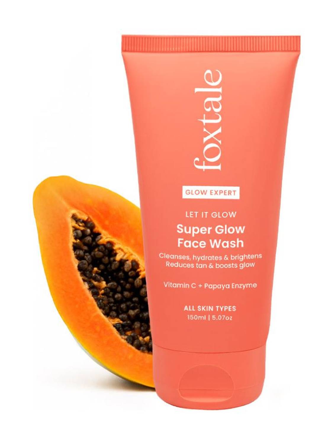 Foxtale Detan Super Glow Face Wash 100ml - Image 1