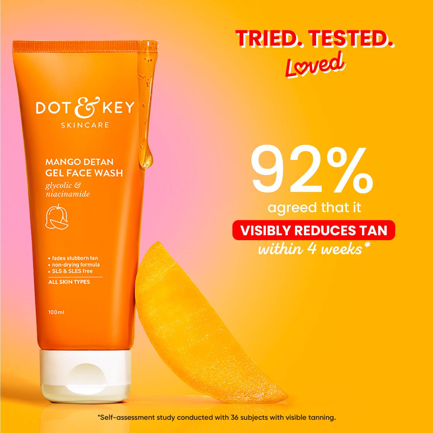 Dot & Key Mango Detan Gel Face Wash 100 ml - Image 4