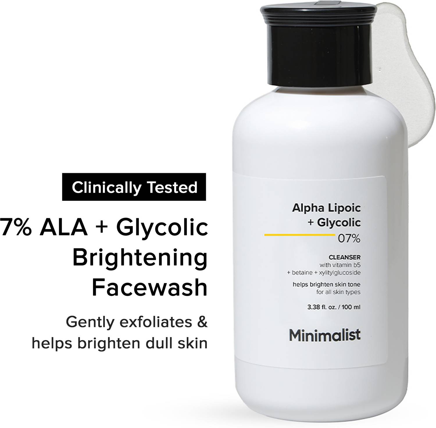 Minimalist 7% Glycolic Acid Brightening Face Wash