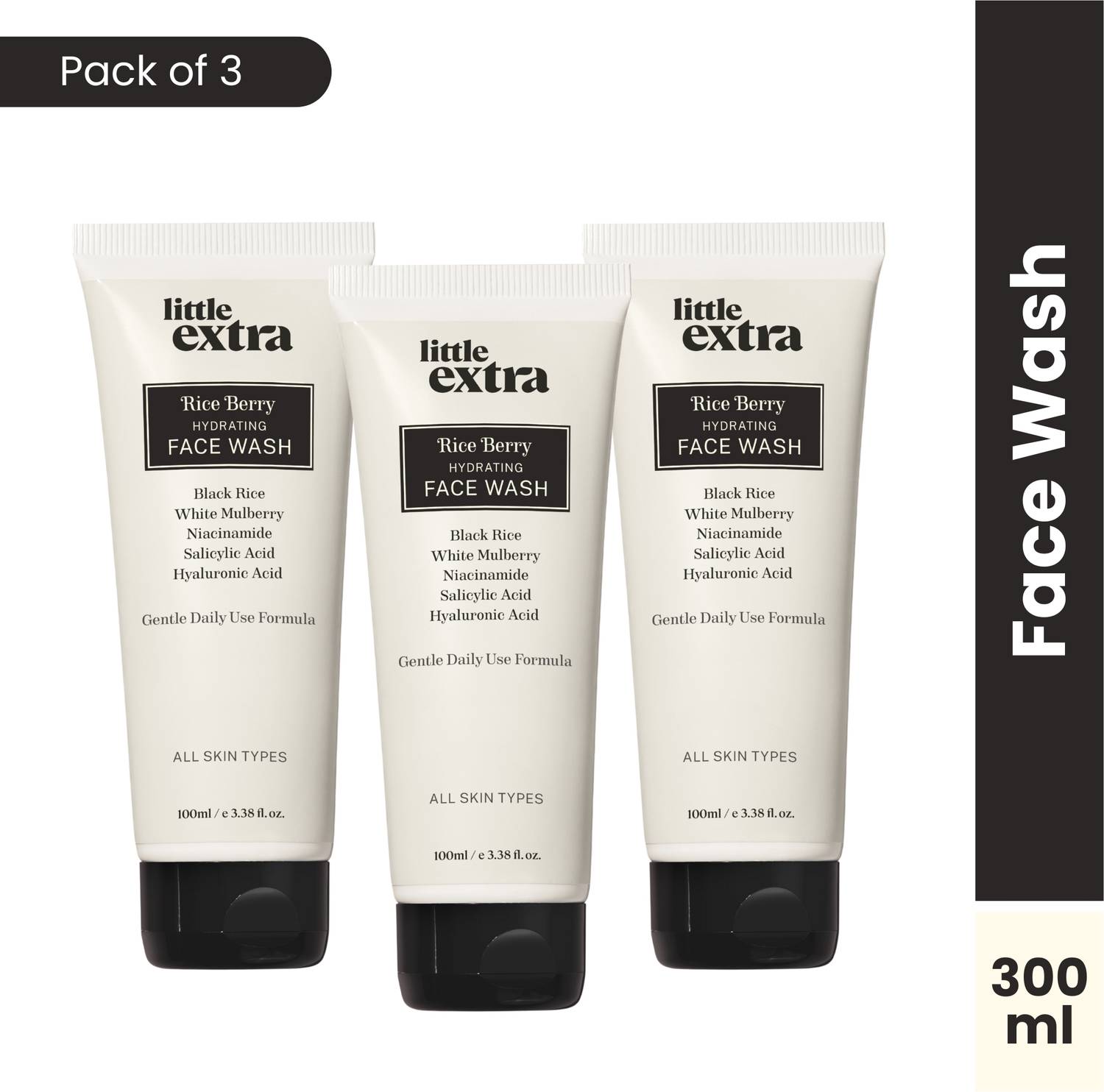 Little Extra Rice Berry Face Wash 100ml - Image 1