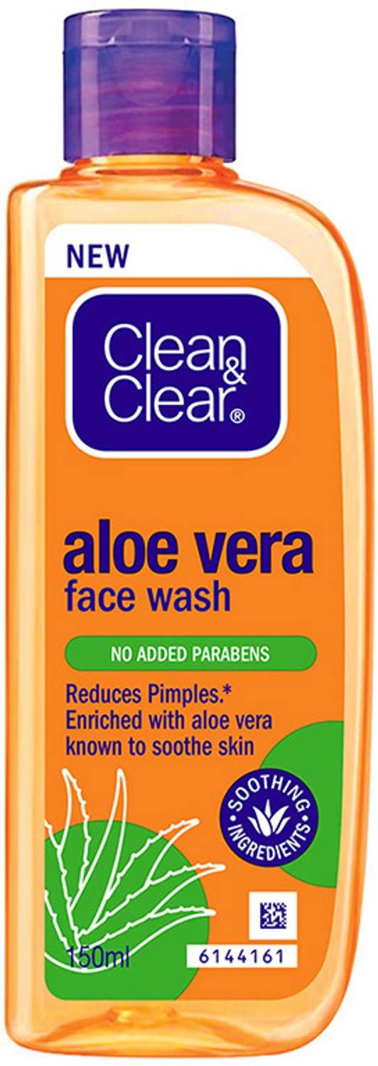 Clean & Clear Aloe Vera Reduces pimples Enriched with Aloe Ver