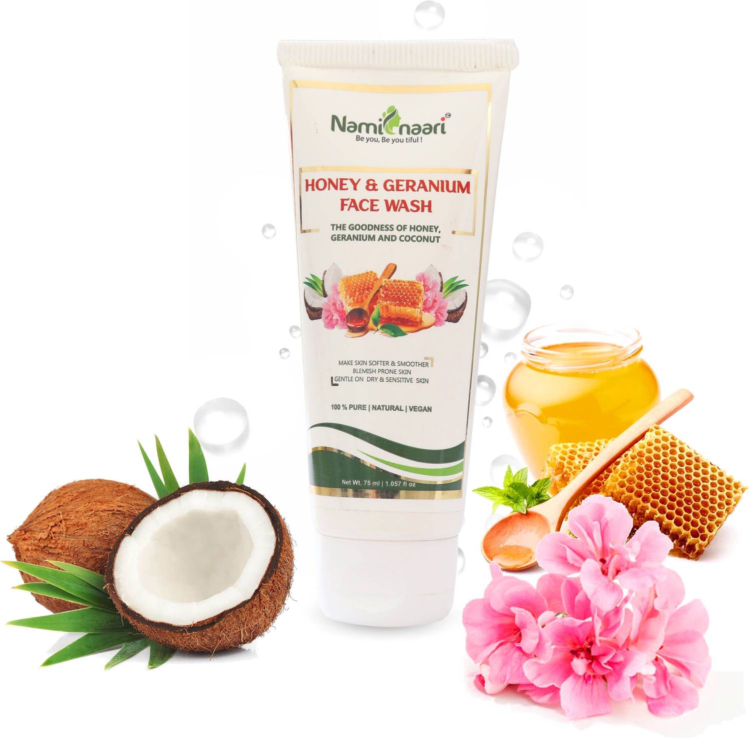 NAMINAARI HONEY & GERANIUM FACEWASH Face Wash (75 ml)