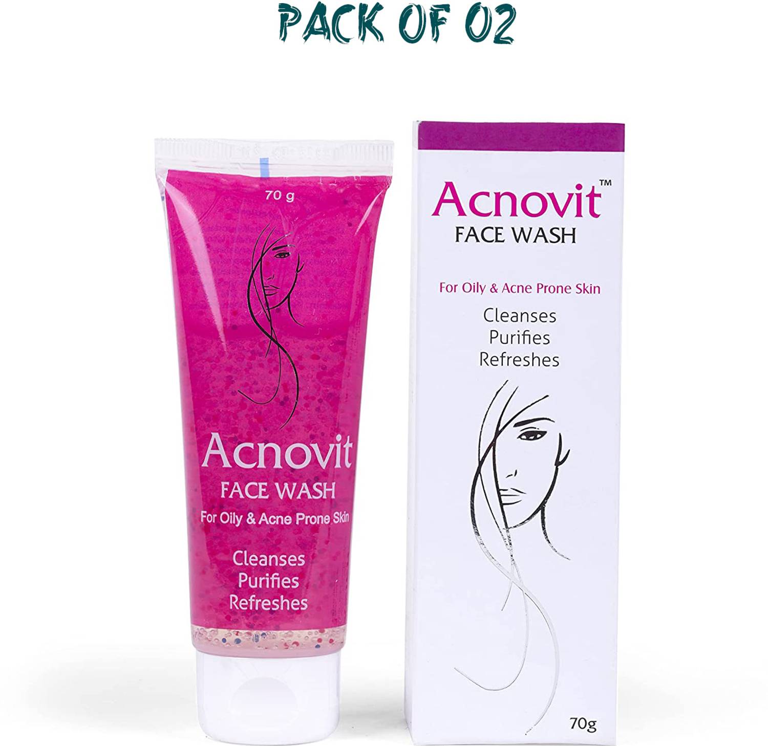 ACNOVIT SKIN CARE FACEWASH pack OF 02 Face Wash