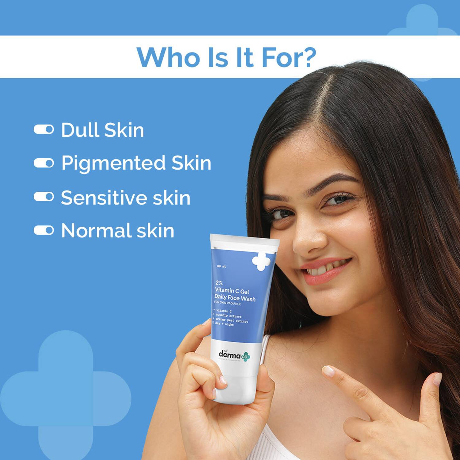 The Derma Co 2% Vitamin C Gel Face Wash 80ml - Image 3