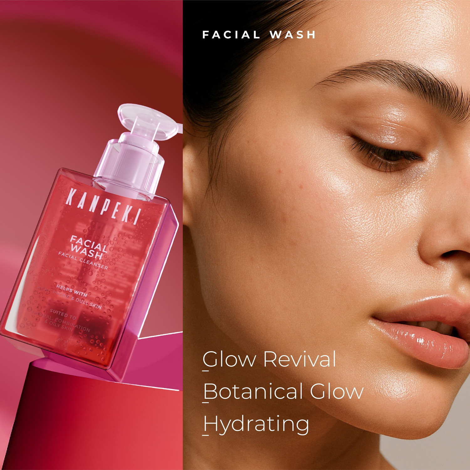 Image of Kanpeki Facial Wash |Face Cleanser Reduces Acne & Provides Bright Skin Normal, Oily Skin Face Wash