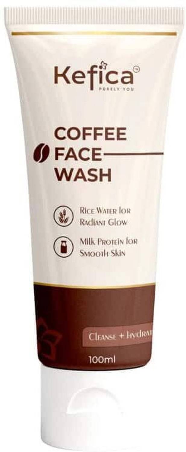 Kefica Coffee with Milk Protein and Rice Water, 100ml Face Wash