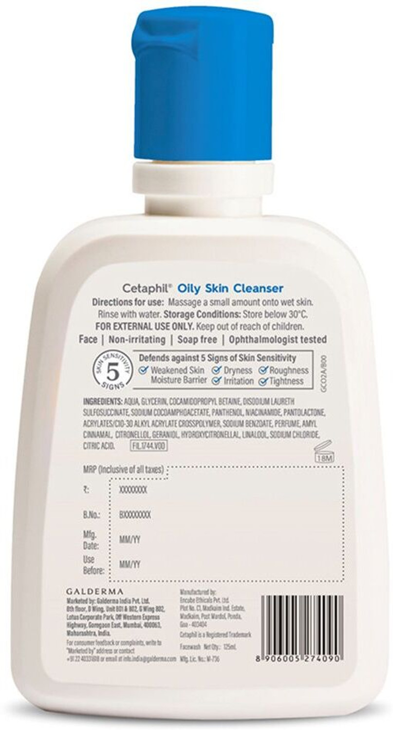 Image of Cetaphil Oily Skin Cleanser Face Wash