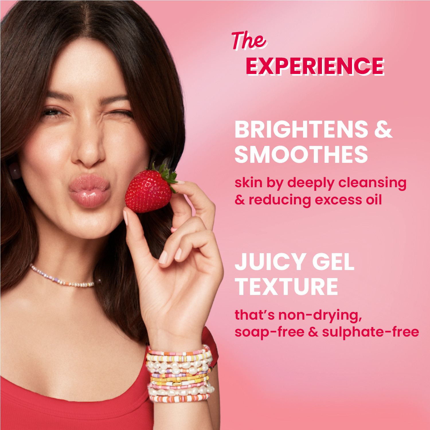 Image of Dot & Key Strawberry Bright Niacinamide Gel Face Wash