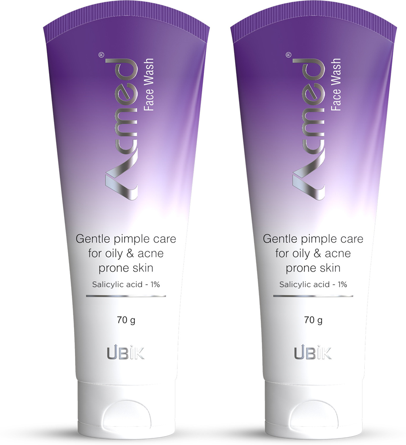 Image of acmed Facewash with Tea Tree Oil & Vitamin E | For Oily & Acne-Prone Skin Pack of 2 Face Wash