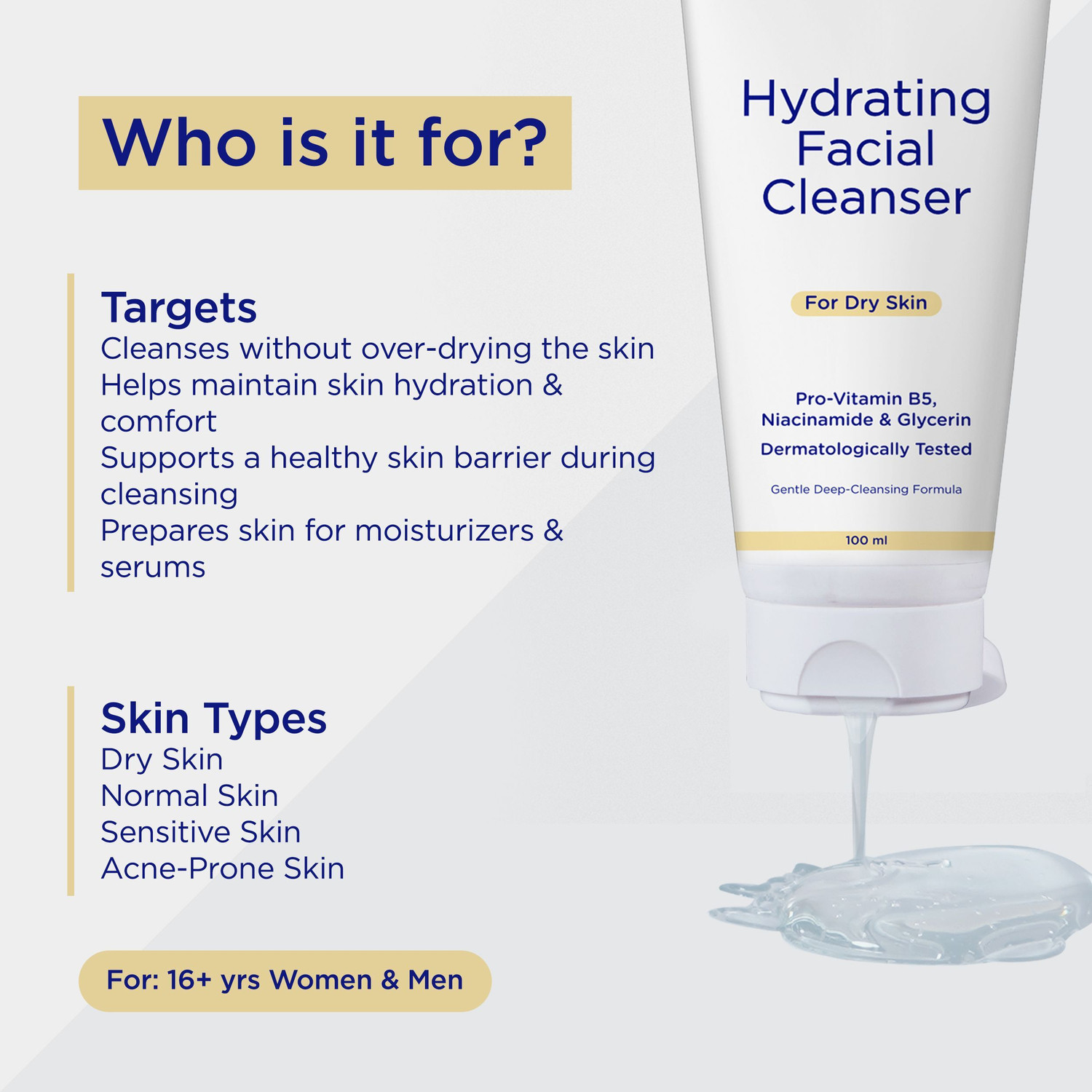 Image of Undry Hydrating for Dry Skin for Men,Women Pack of 2 Face Wash