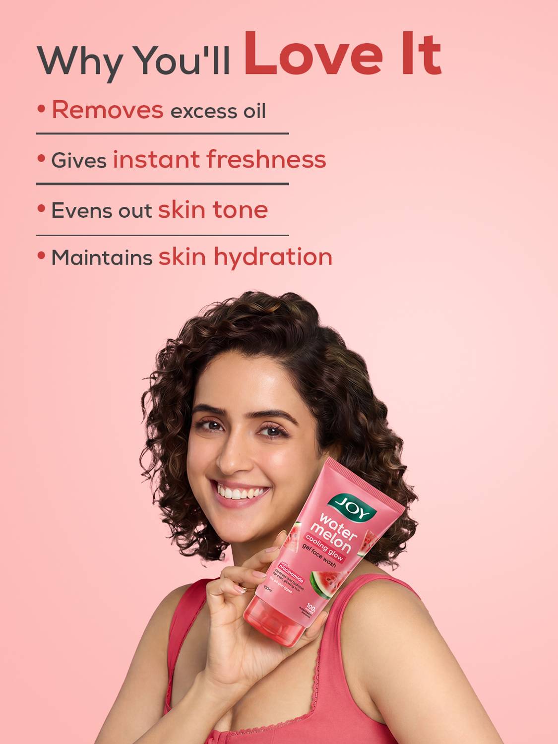 Joy Watermelon with Niacinamide Face Wash 150ml - Image 4