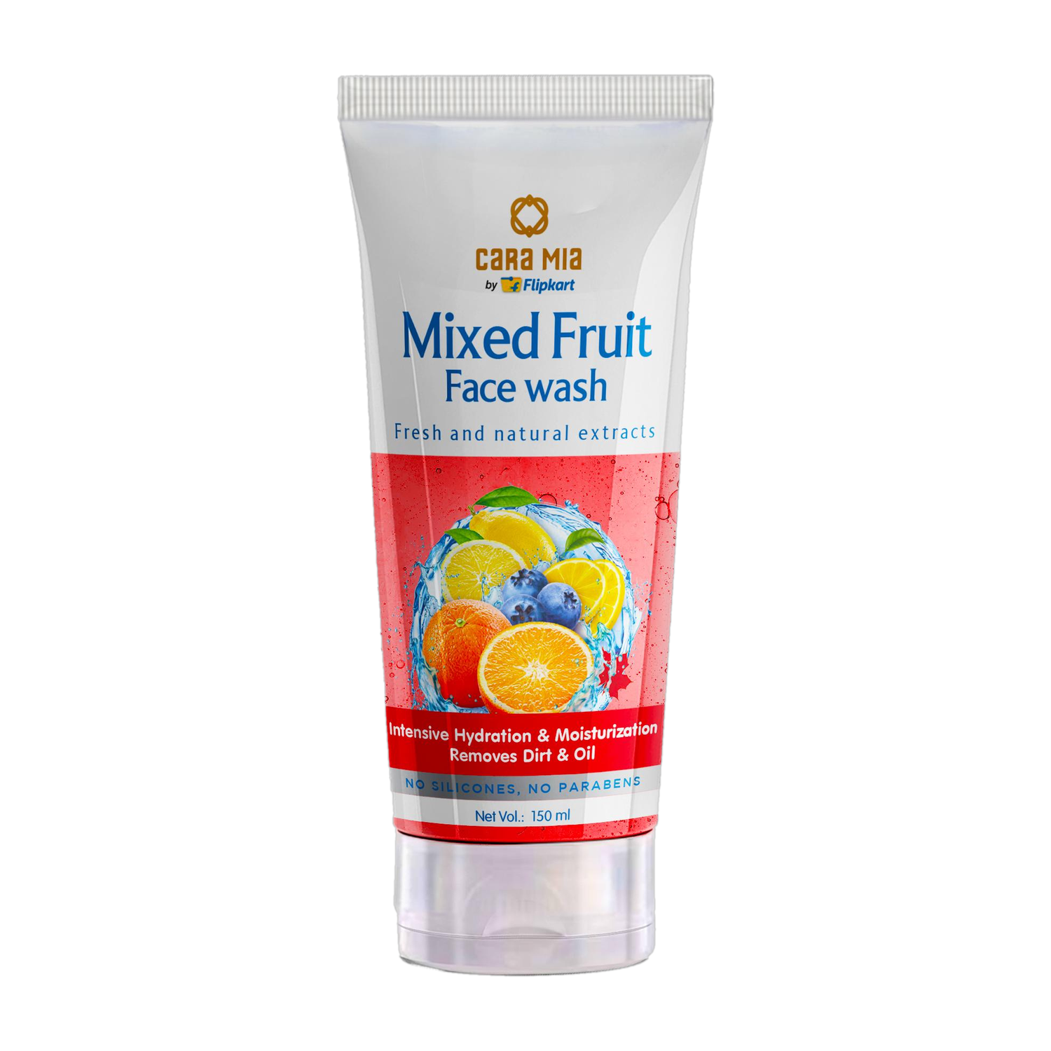 Image of Cara Mia By Flipkart Natural & Moisturising Mixed Fruit Face Wash