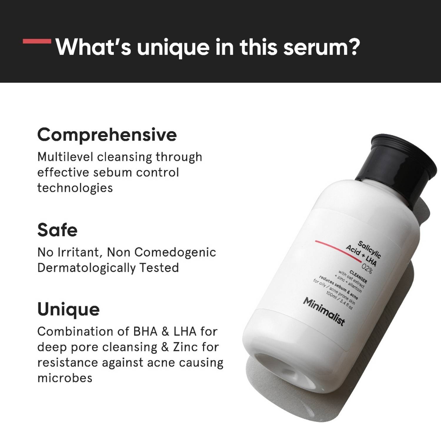 Minimalist 2% Salicylic Acid Face Wash 100ml - Image 3
