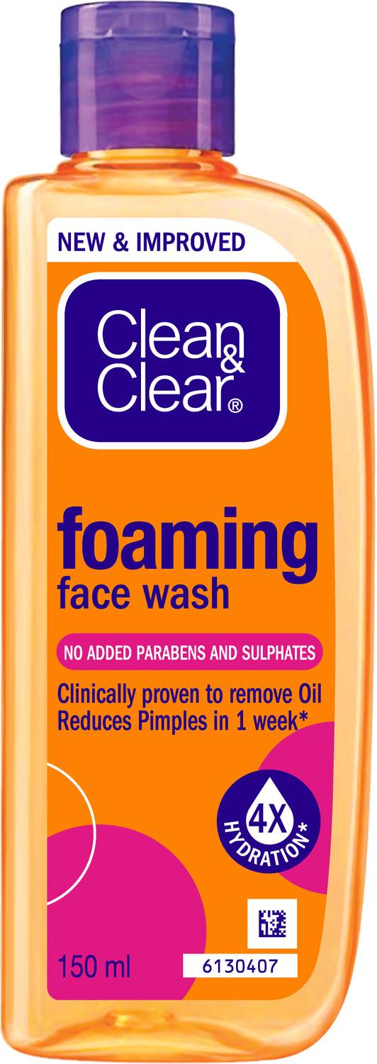 Clean & Clear Oil Free Foaming Face Wash 150 ml - Image 1