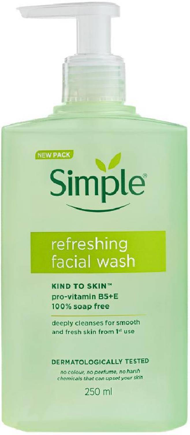 Simple Refreshing Facial Wash 100% Soap-Free 150 ml