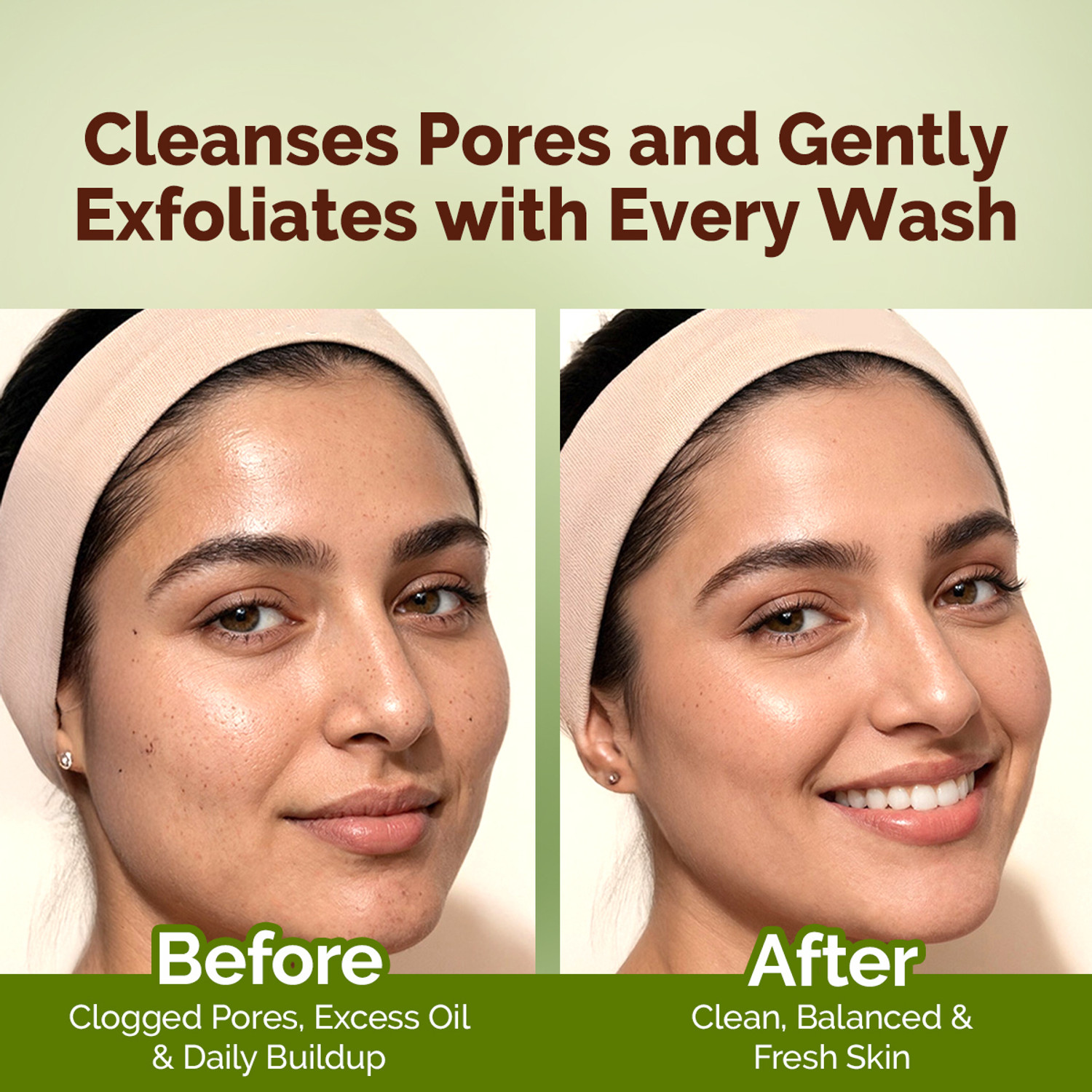 Image of Mamaearth Mung Bean Pore Cleansing with Mung Bean, AHA & BHA for Normal to Oily Face Wash