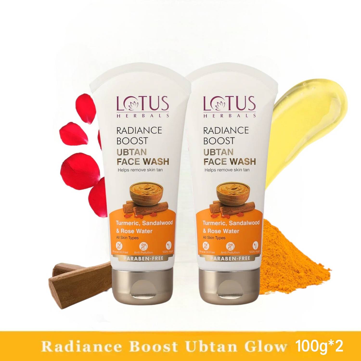 LOTUS HERBALS RADIANCE BOOST UBTAN Face Wash (200 g)