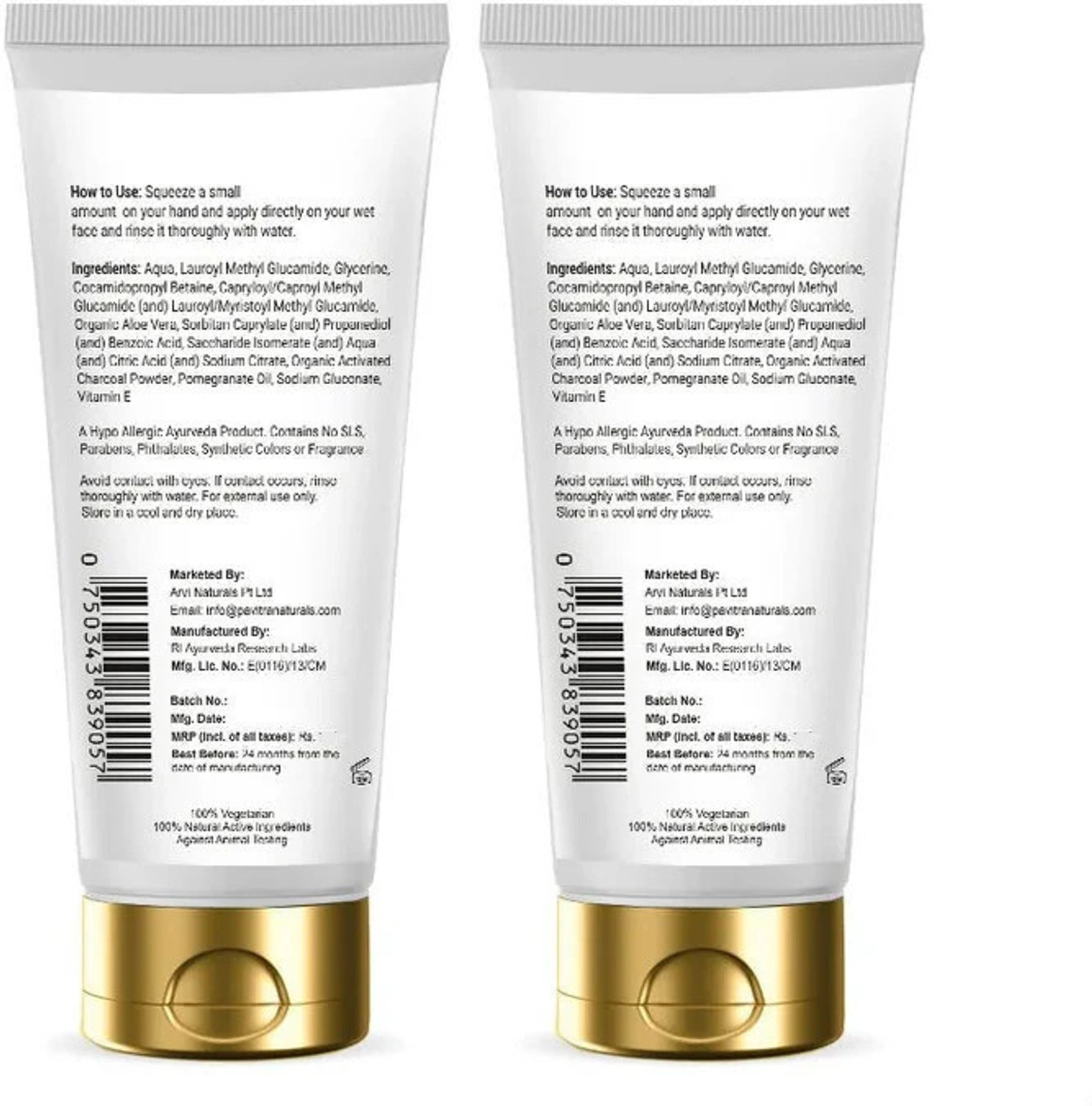 Image of PavitraPlus Charcoal Face wash combo Face Wash