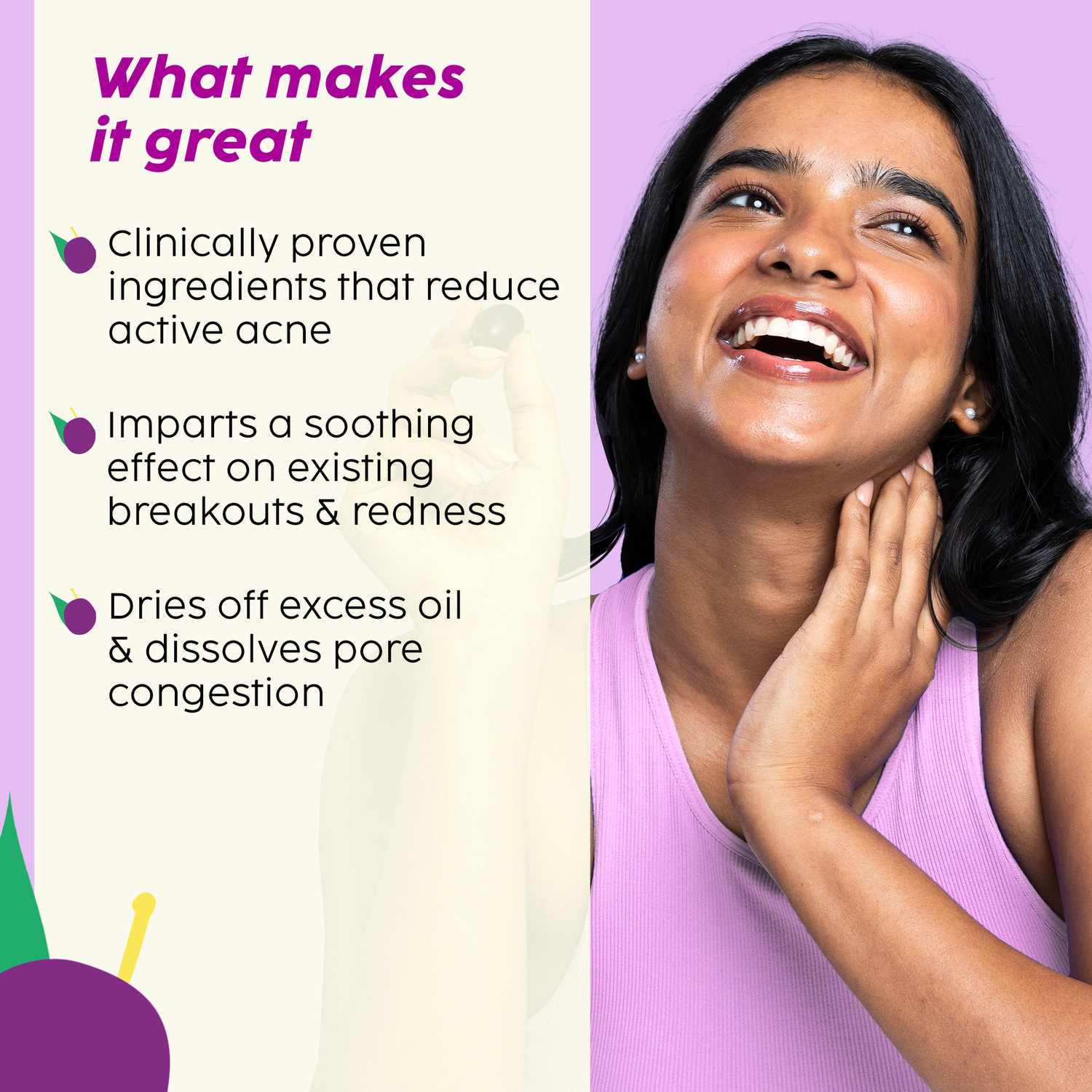 Image of The Plant Fix Plix Jamun Active Acne Cleanser With Salicylic Acid,Gently Cleanses,Helps Reduce Acne Face Wash