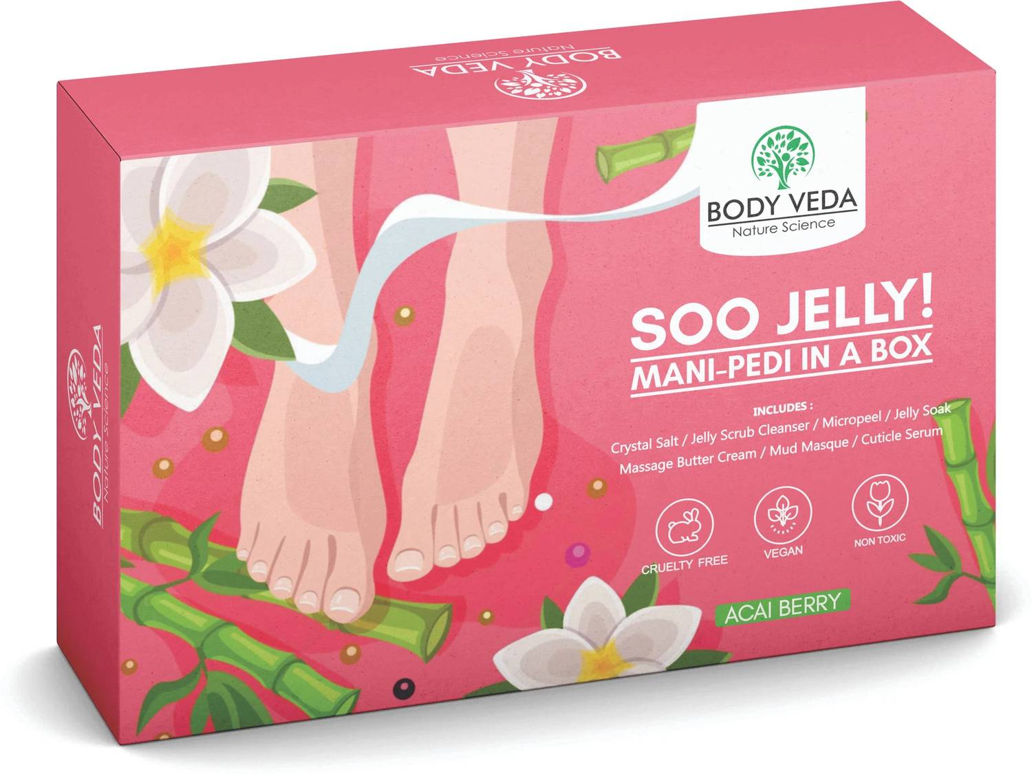 BODY VEDA Soo Jelly Crystal Manicure-Pedicure Kit 80 g (80 g)