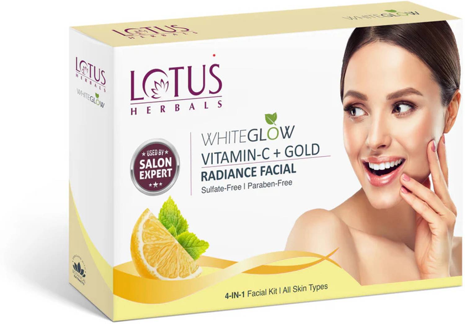 LOTUS HERBALS WhiteGlow Vitamin C + Gold Radiance Facial Kit He