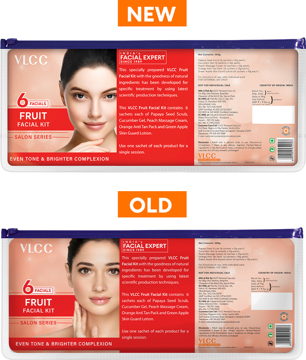 Image of VLCC Salon Series Fruit Facial Kit Salon Like Glow