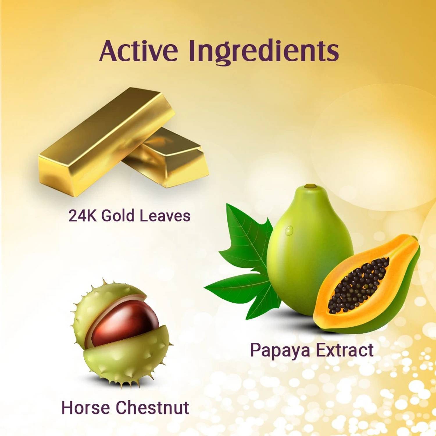 LOTUS Radiant Gold Facial Kit, 24K Gold & Papaya, 4 Steps - Image 4