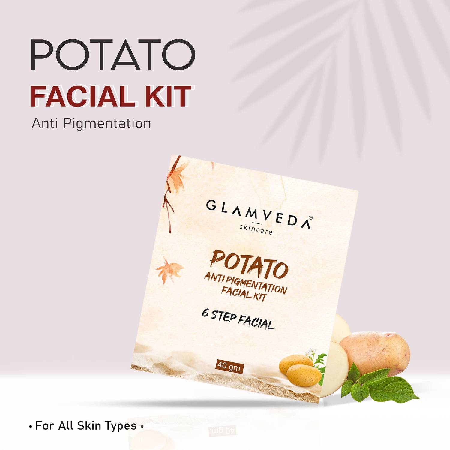 GLAMVEDA Potato Anti Pigmentation Facial Kit 6 Steps Facial D