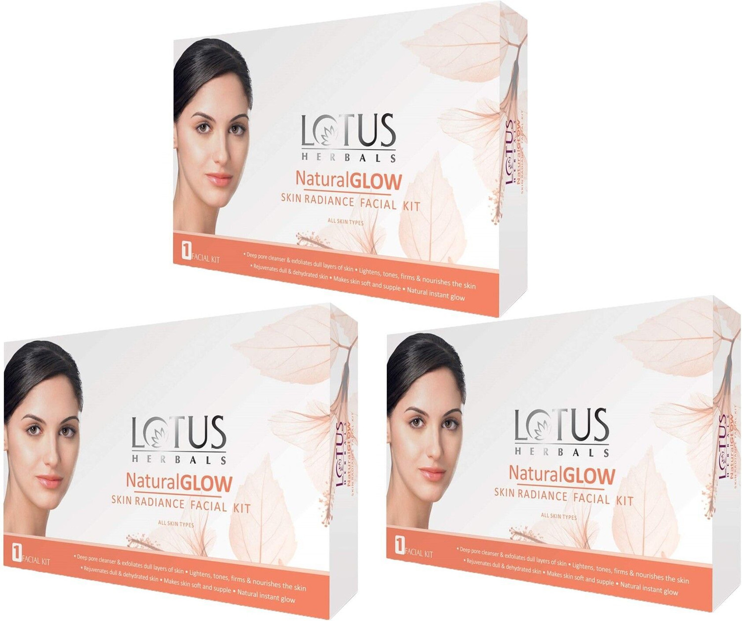 Image of LOTUS HERBALS Natural Glow Kit Skin Radiance Facial Kit