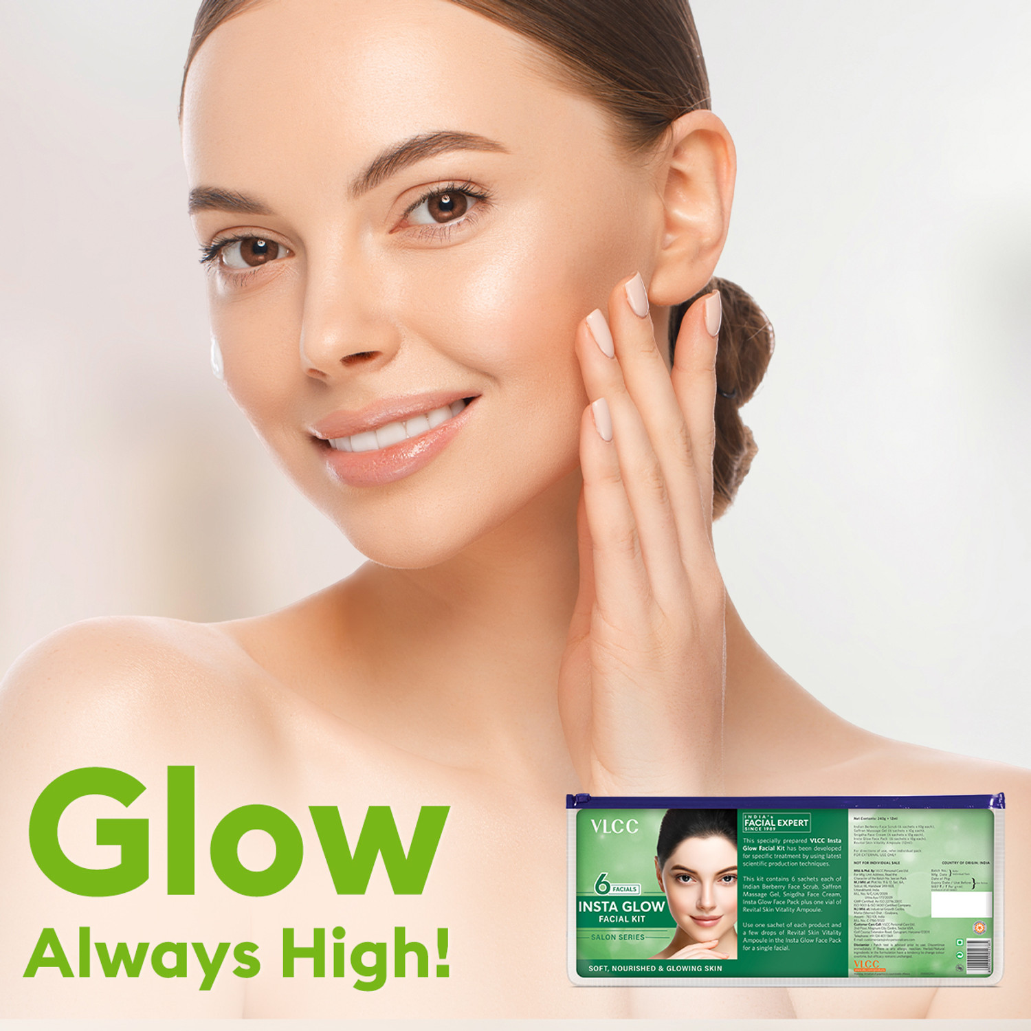 Image of VLCC Salon Series Instaglow Facial Kit - 6 Facials For Instant Glow