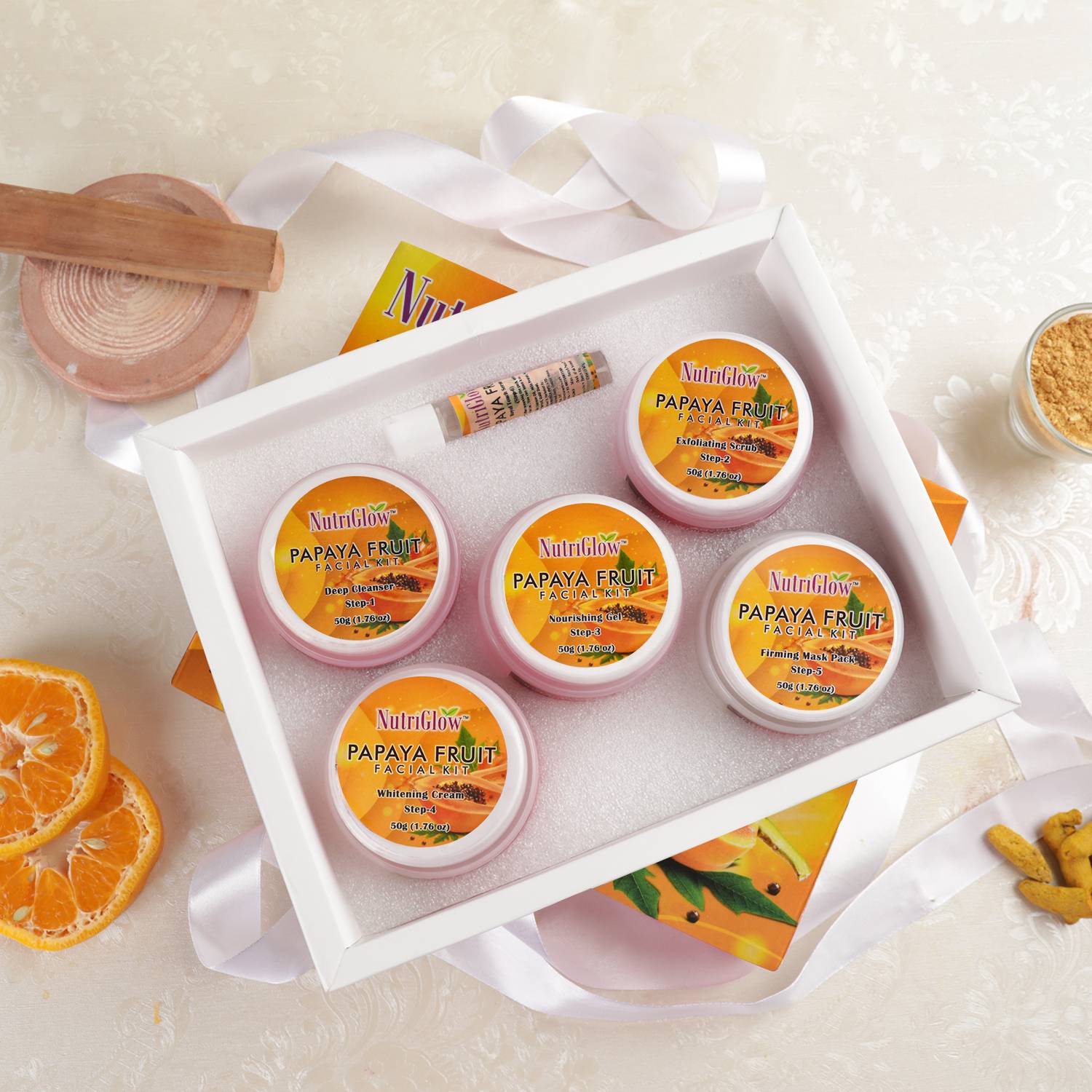 NutriGlow Papaya Facial Kit (For Blemish Free and Fairer Skin) 25... more