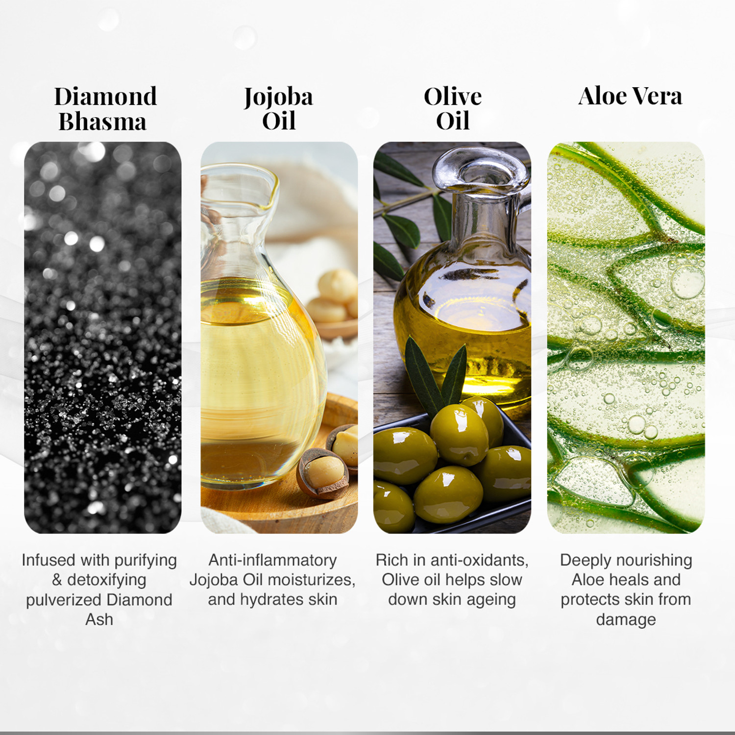 Image of VLCC Diamond Facial Kit - Skin purifying with Parlour Glow (Pack of 4)
