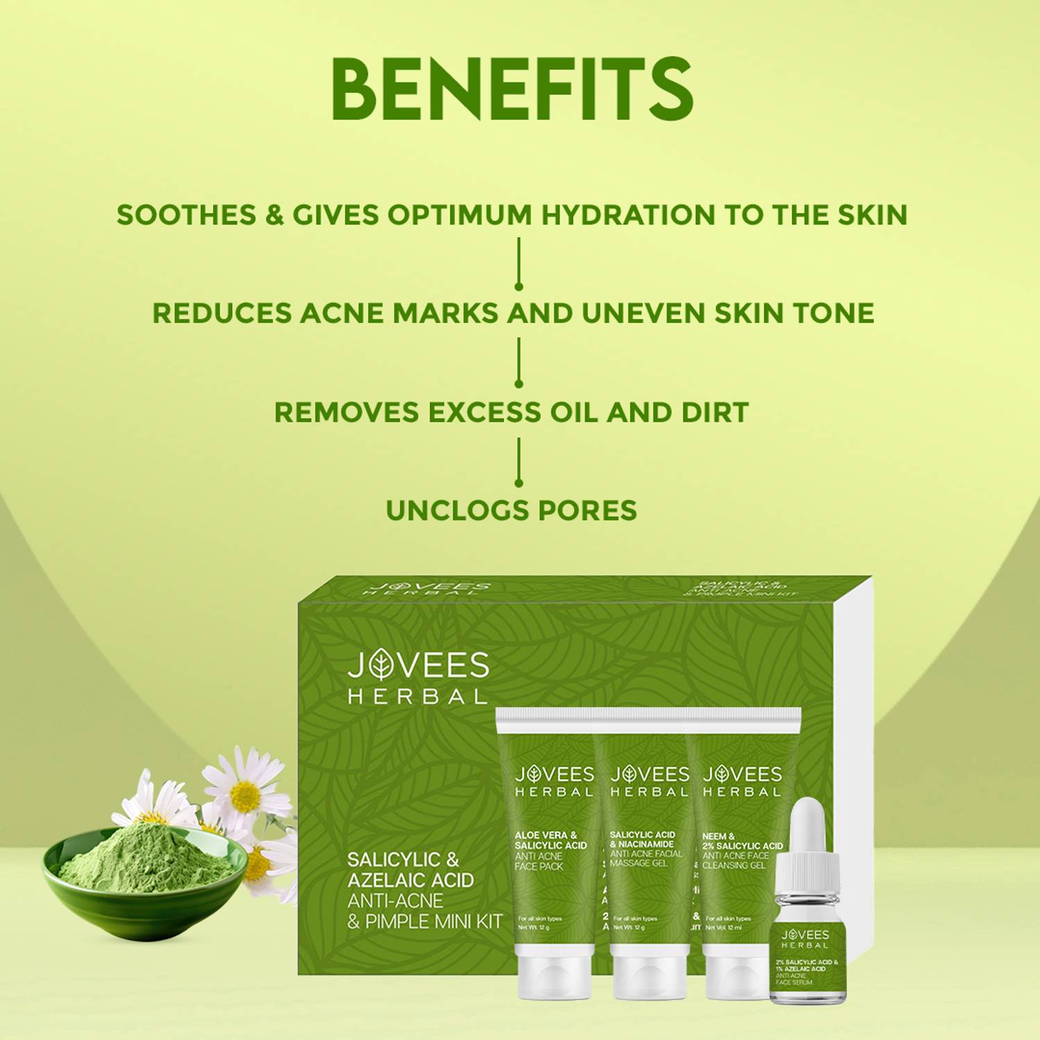 Jovees Herbal Salicylic & Azelaic Acid Anti-Acne & Pimple Mini